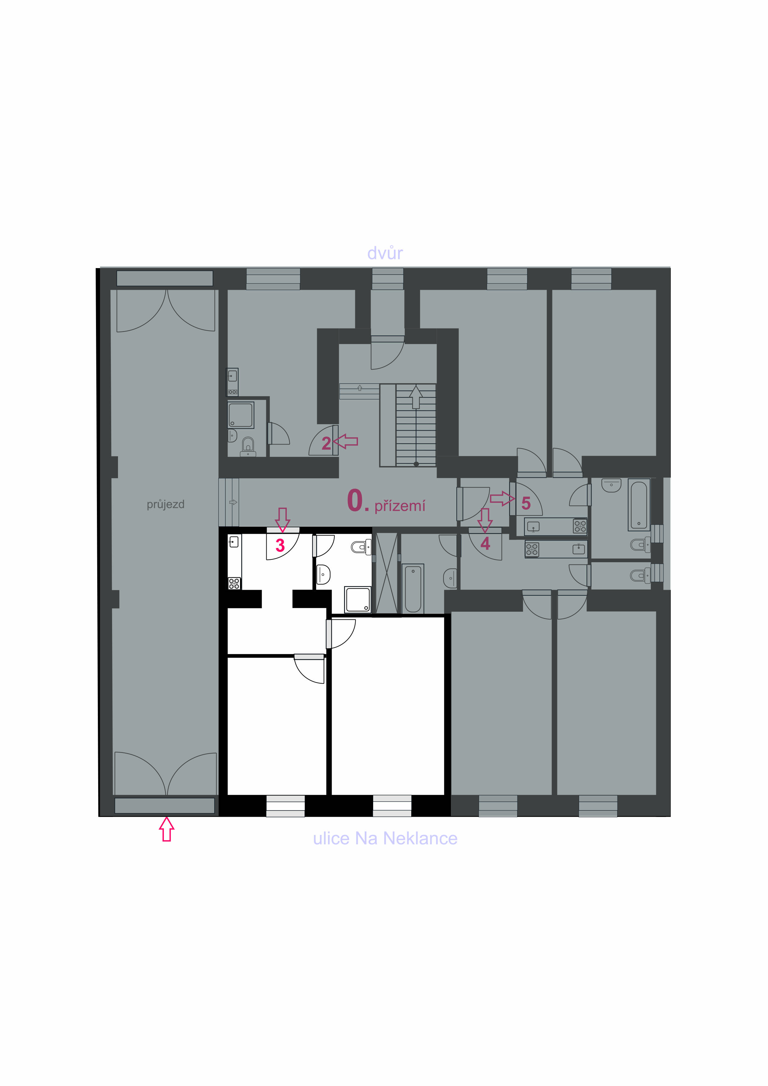 Půdorys bytu 3